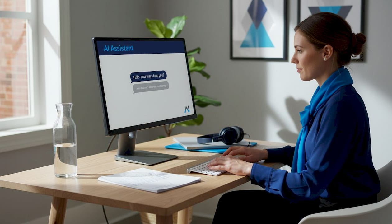 Customer service manager using AI assistant