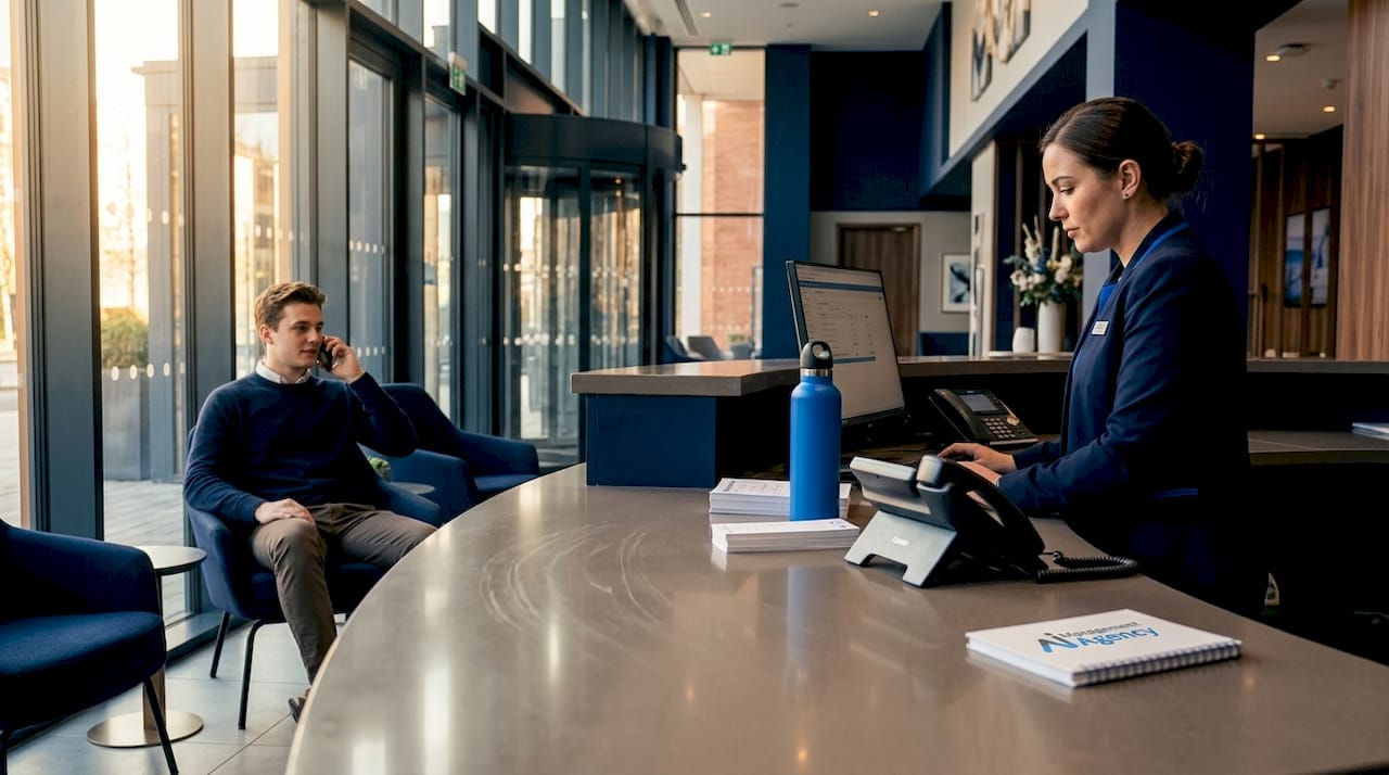 Guest booking hotel appointment by phone