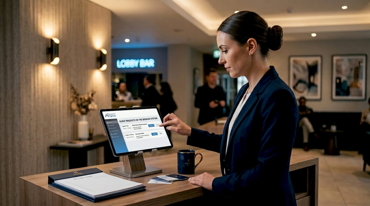 Receptionist uses AI for hotel direct bookings