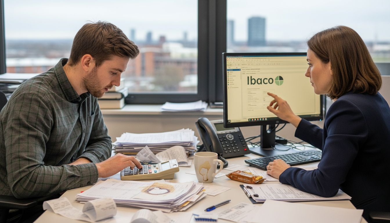 Bookkeeper and accountant working side by side