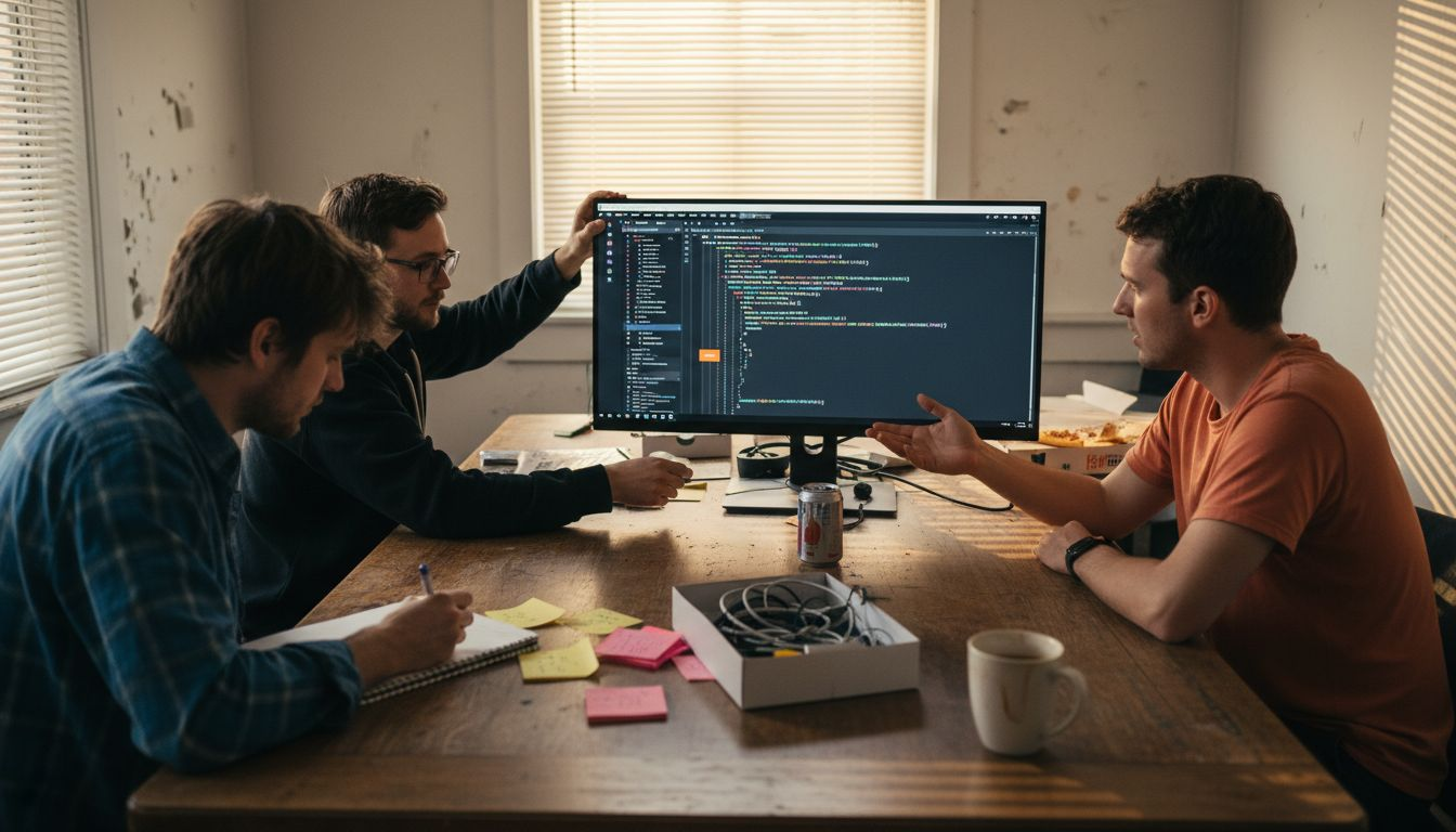 Team developing custom business applications