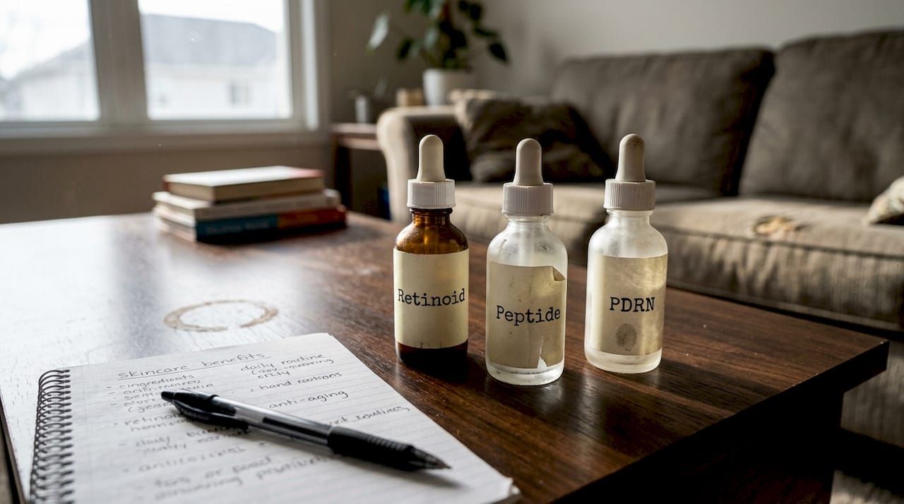 Comparison of retinoid peptide PDRN products