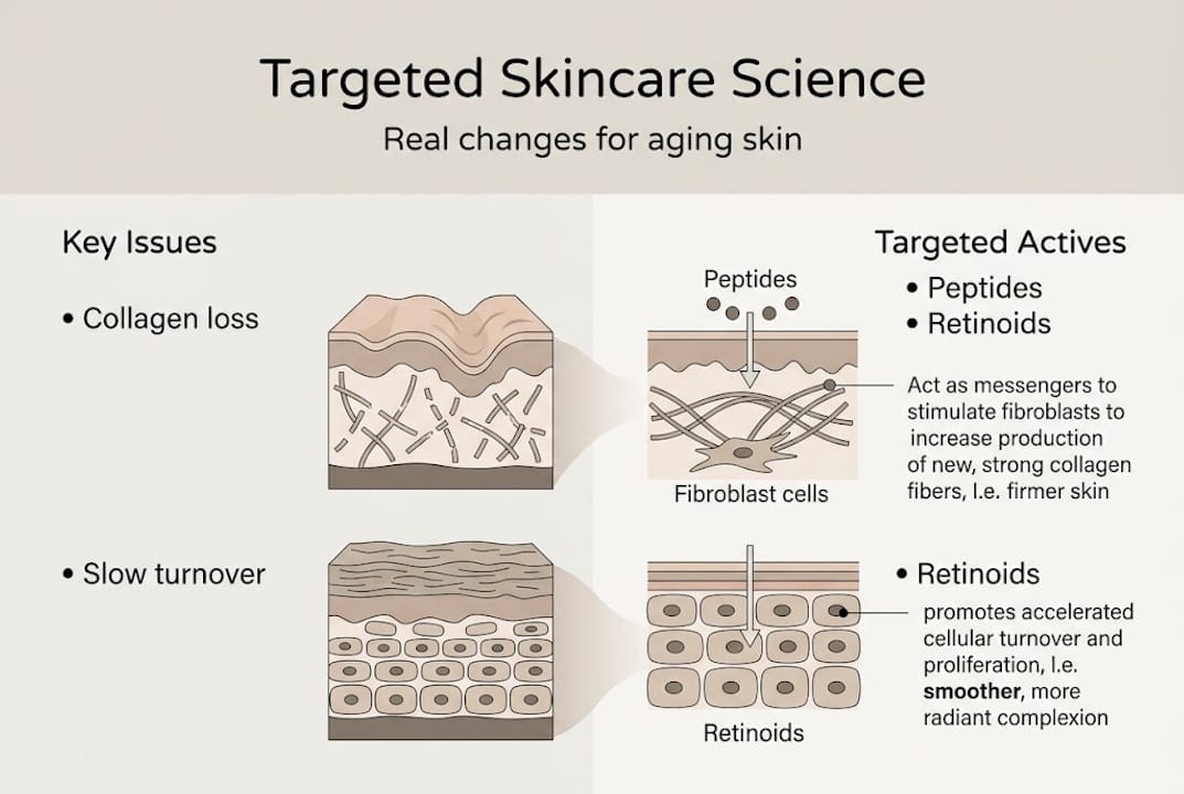Infographic outlines targeted skincare science