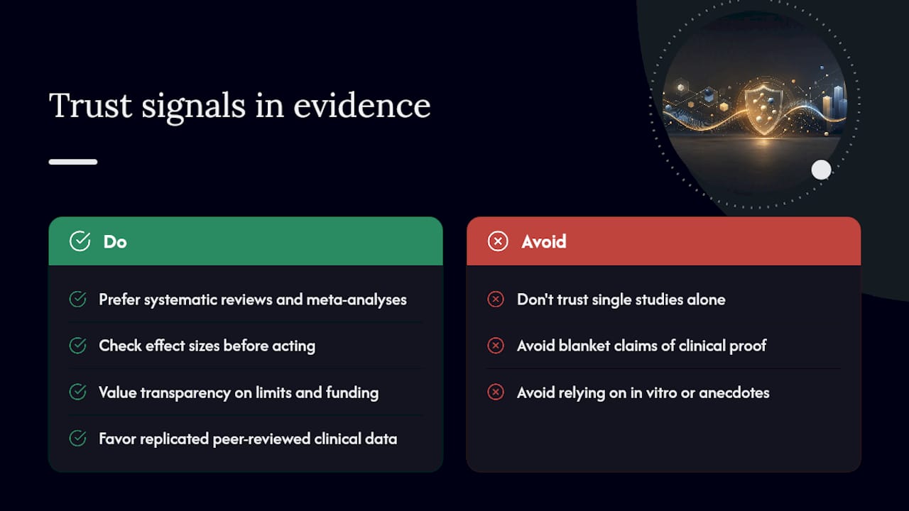 Why aggregated, transparent evidence earns trust — overview diagram