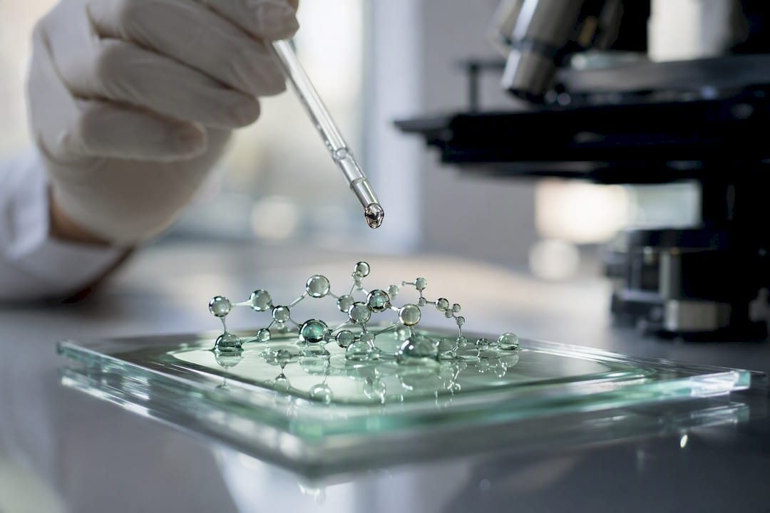 Macro molecular structures representing carnosine in lab
