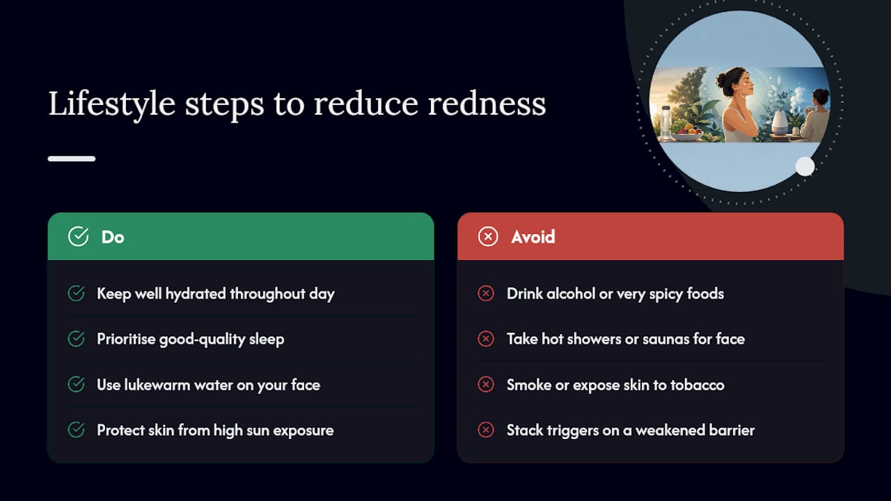 Do Diet And Lifestyle Affect Tretinoin Redness? — overview diagram
