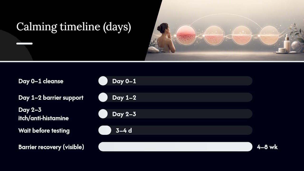 The 48 to 72 Hour Plan For Calming Niacinamide Redness — overview diagram