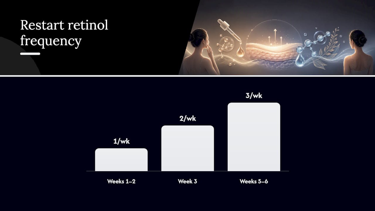 How to Restart Retinol Safely After It Irritates You — overview diagram