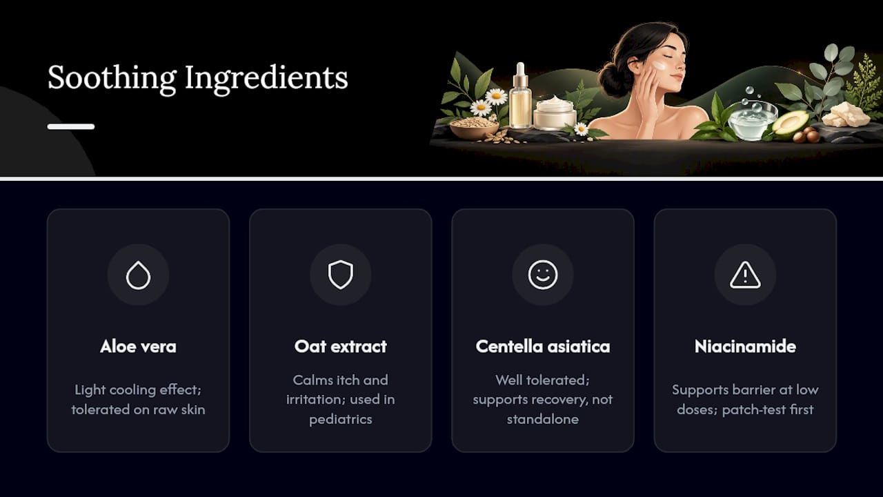 What Are the Best Soothing Ingredients Beyond Moisturizer? — overview diagram