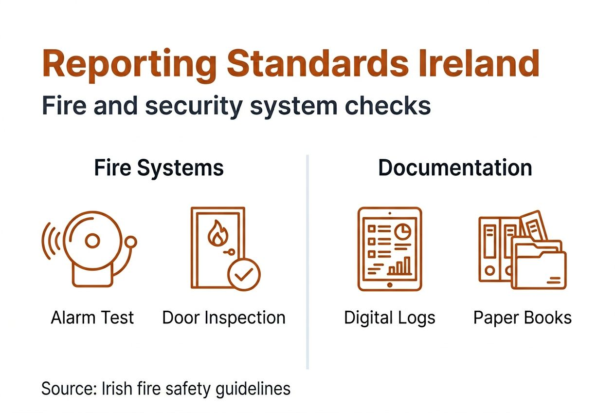 Infographic shows fire reporting standards at a glance