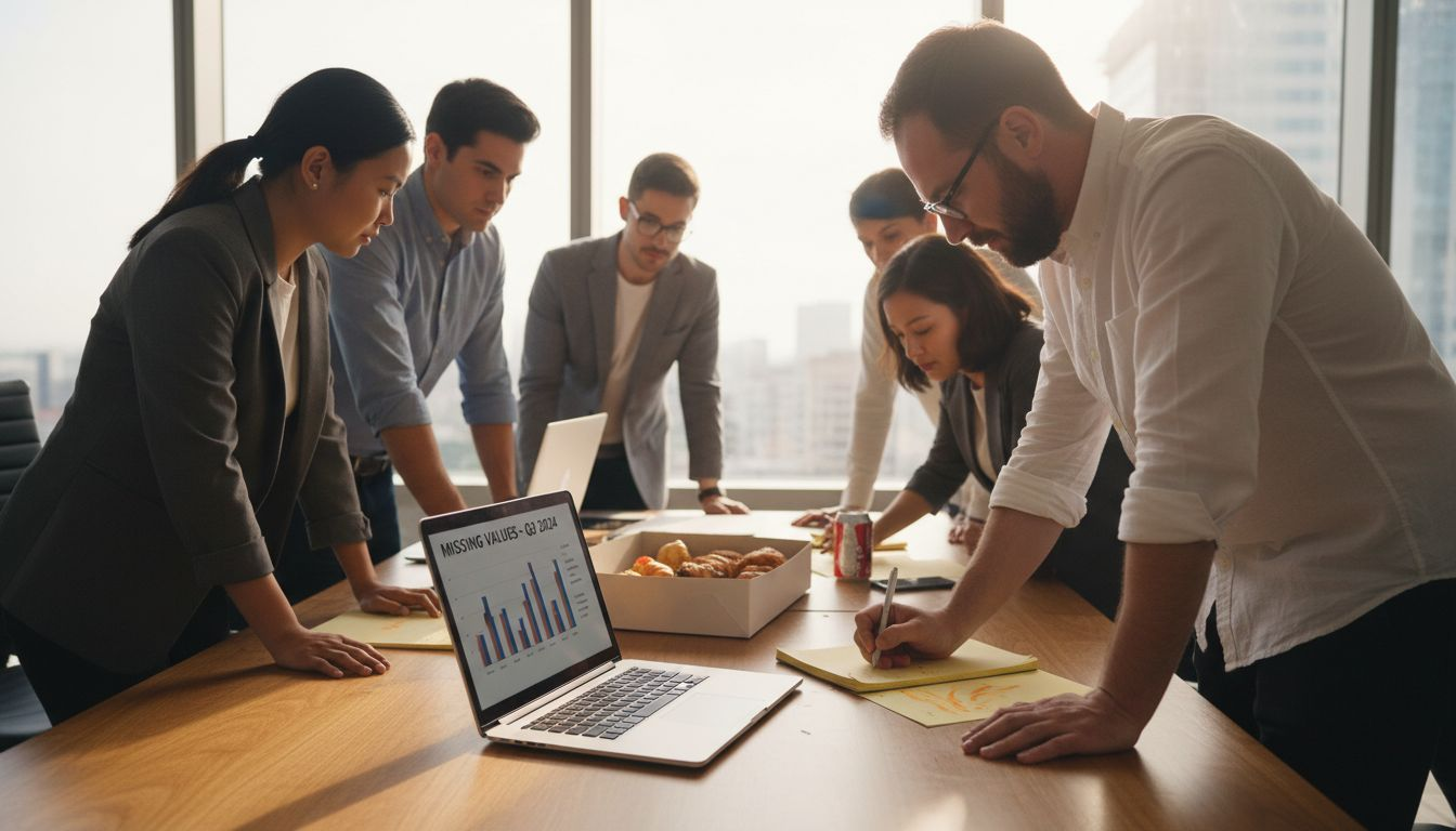 Team working on core data pre-processing techniques