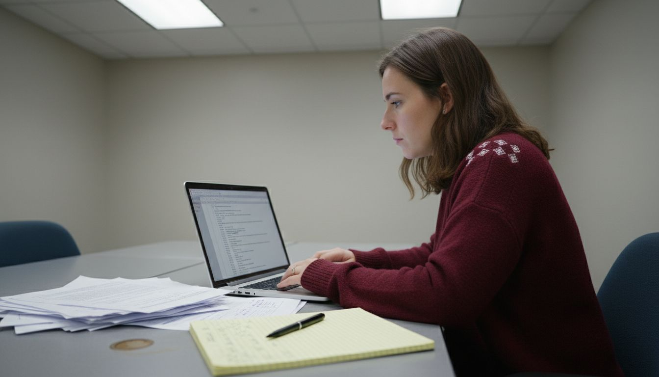 Professional reviewing JSONL dataset formatting