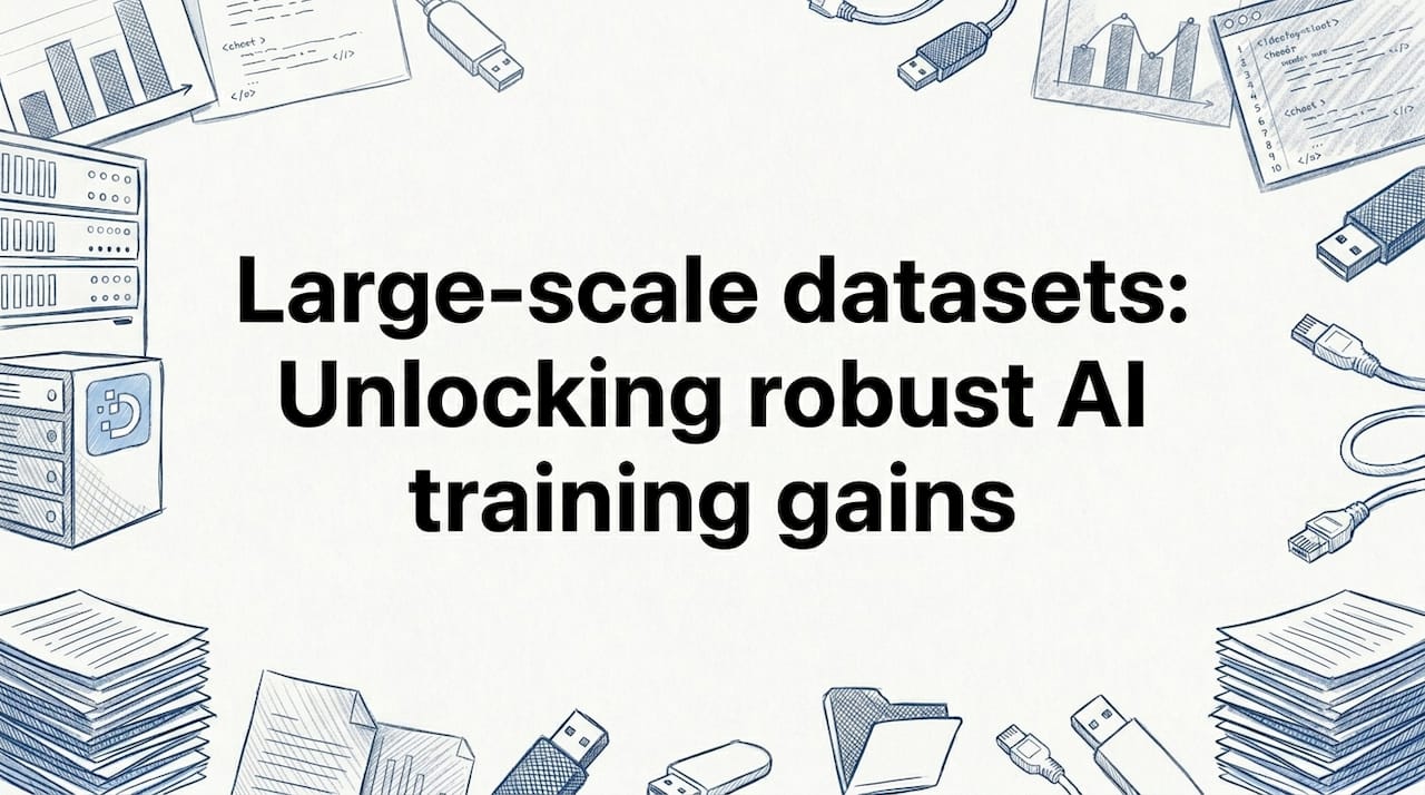 Hand-drawn data-themed title card illustration