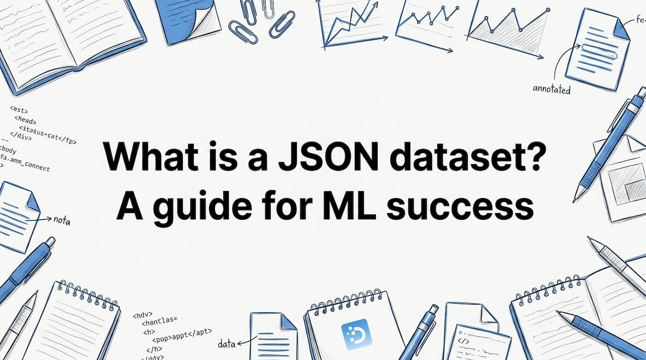 Decorative data-themed title card illustration for article