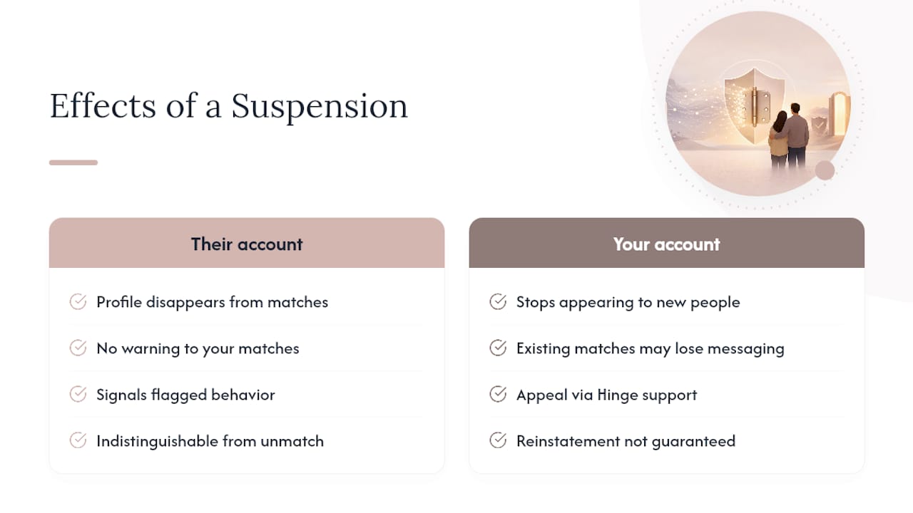 How Do Bans or Suspensions Affect What You See? — overview diagram