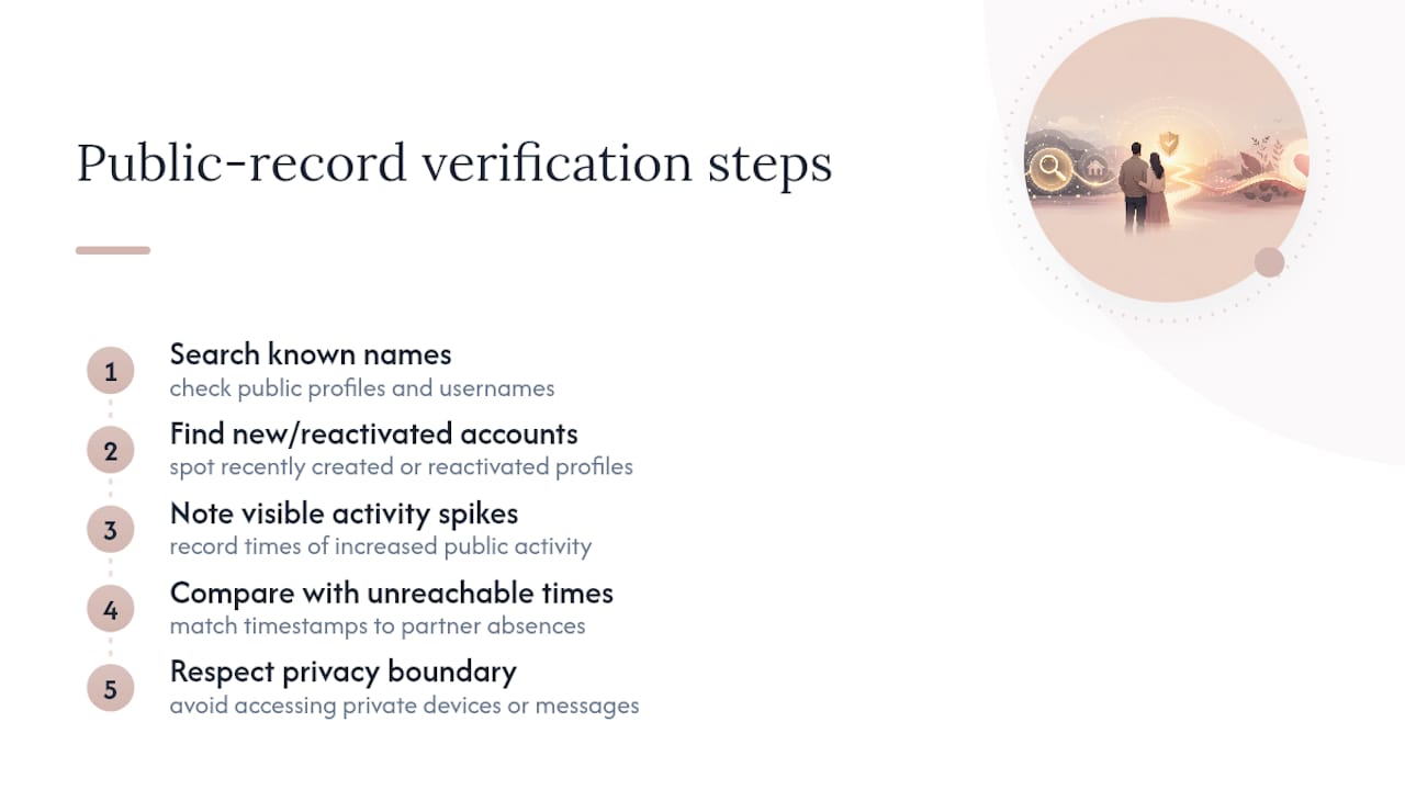Lawful public profile verification process