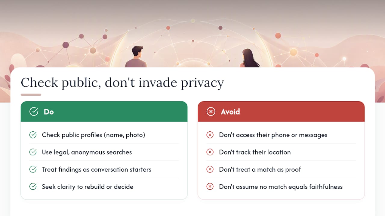 Is It Right to Check Your Partner's Dating App Activity? — overview diagram