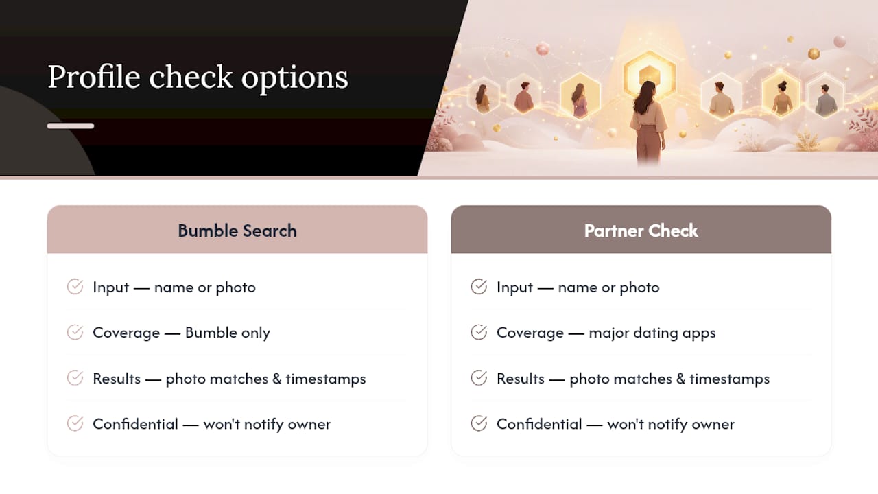 A Legal Way to Check if Your Partner Is on Bumble — overview diagram