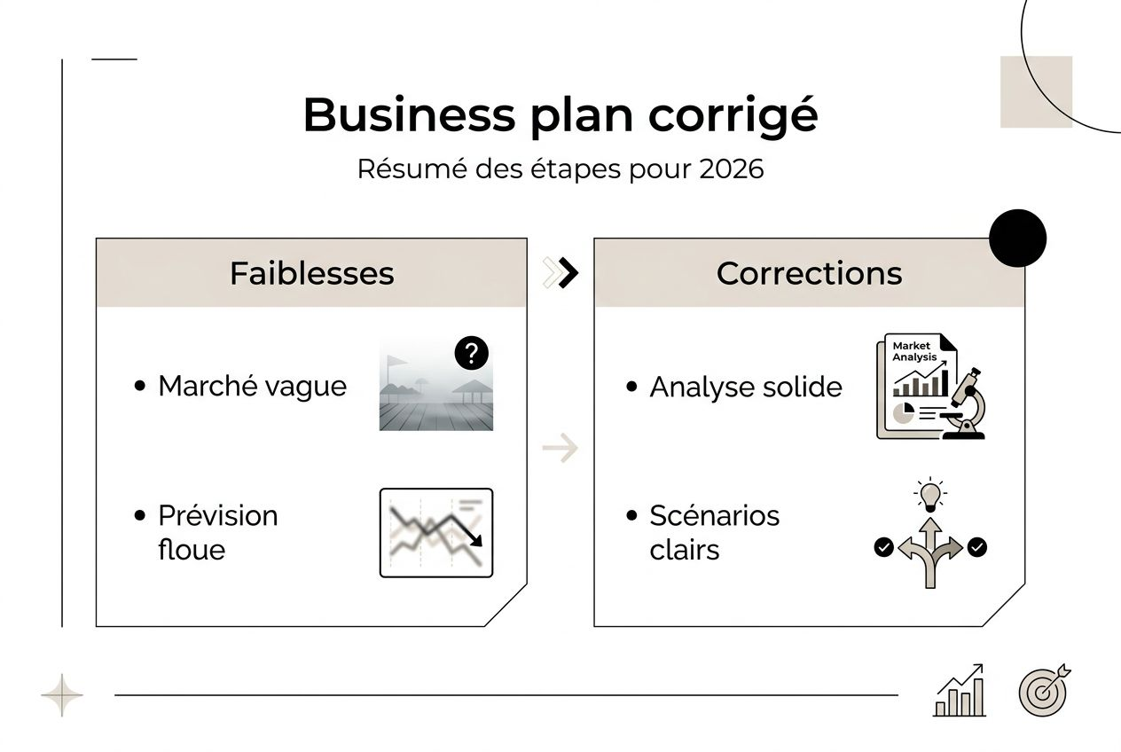 1773421518878 Infographie sur correction business plan Infographie : les étapes clés pour optimiser votre business plan