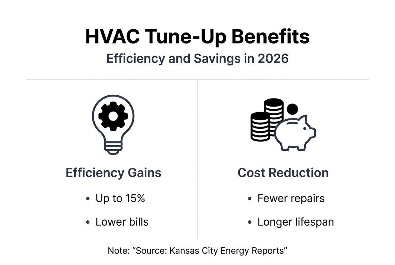 Infographic highlighting HVAC efficiency and savings
