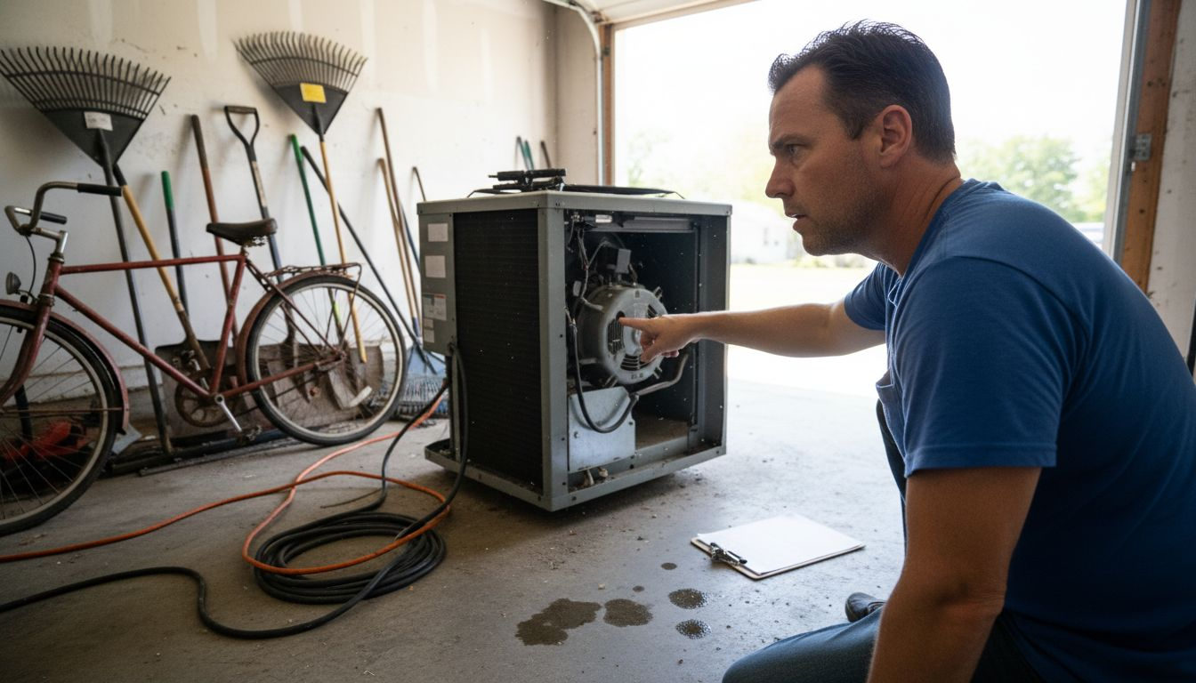 Kansas City homeowner during urgent AC repair