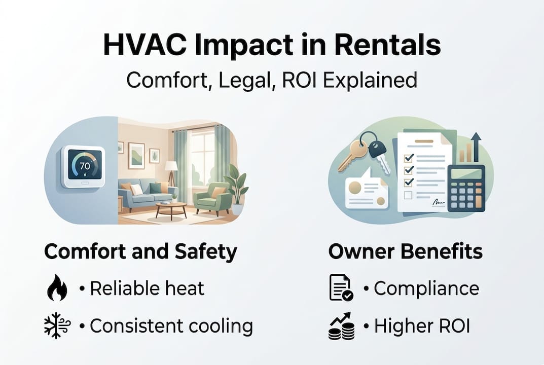 Infographic showing HVAC impact on rentals