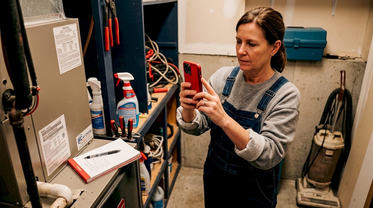 Documenting existing furnace equipment