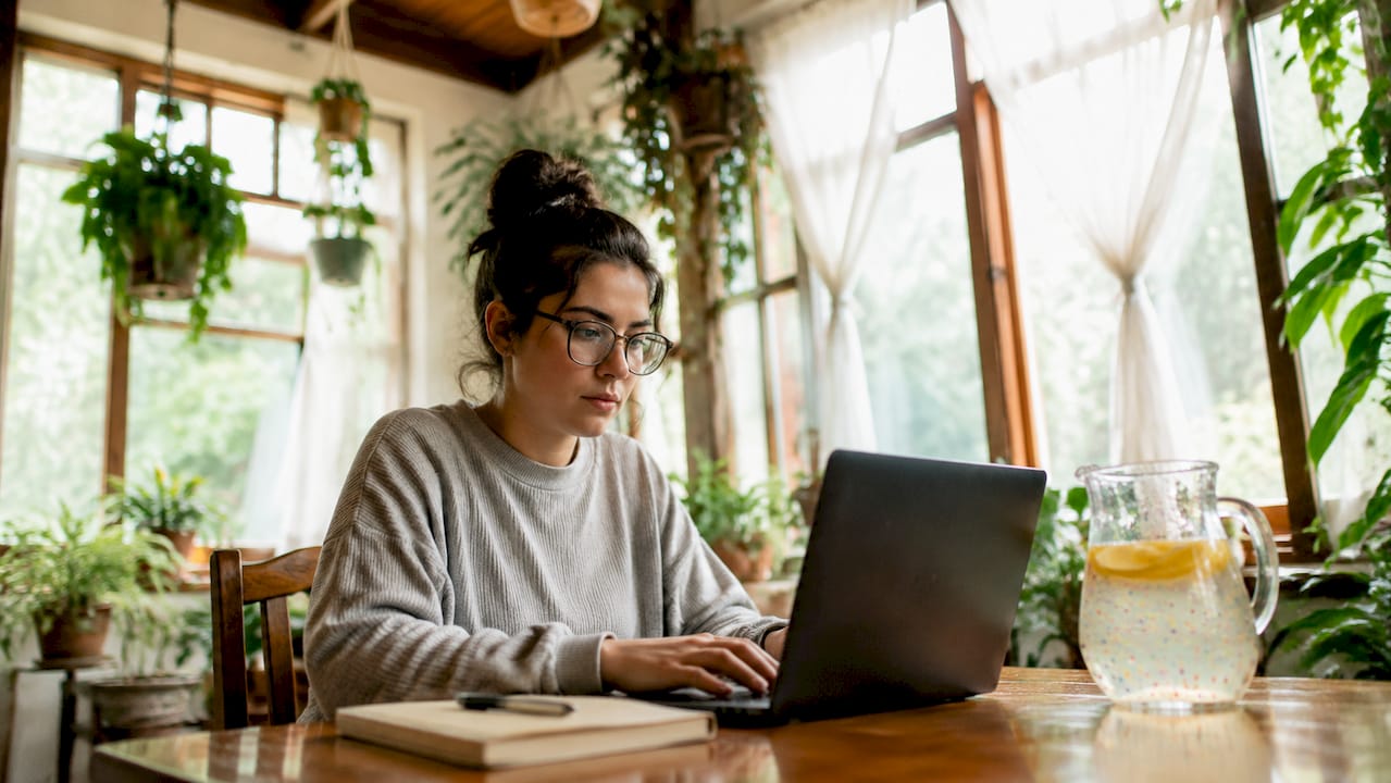 Homeowner scheduling HVAC maintenance online
