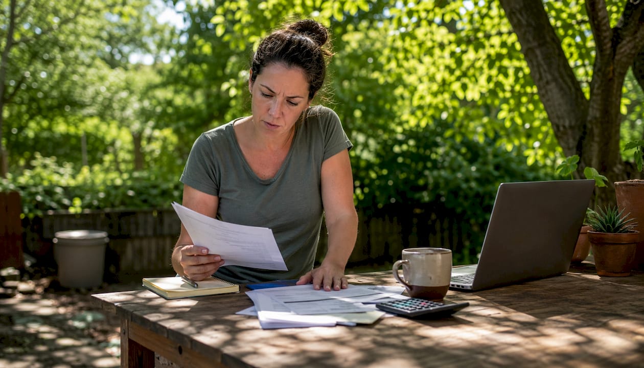 Homeowner reviewing ductless mini split installation costs