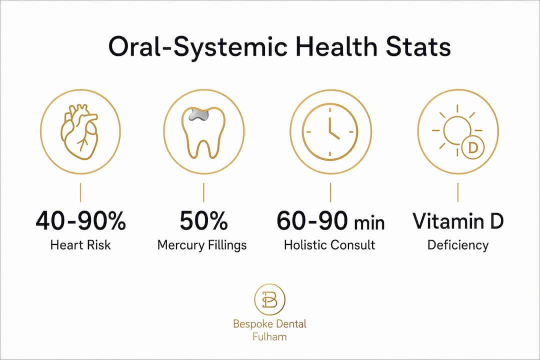 Infographic showing important oral-systemic health statistics
