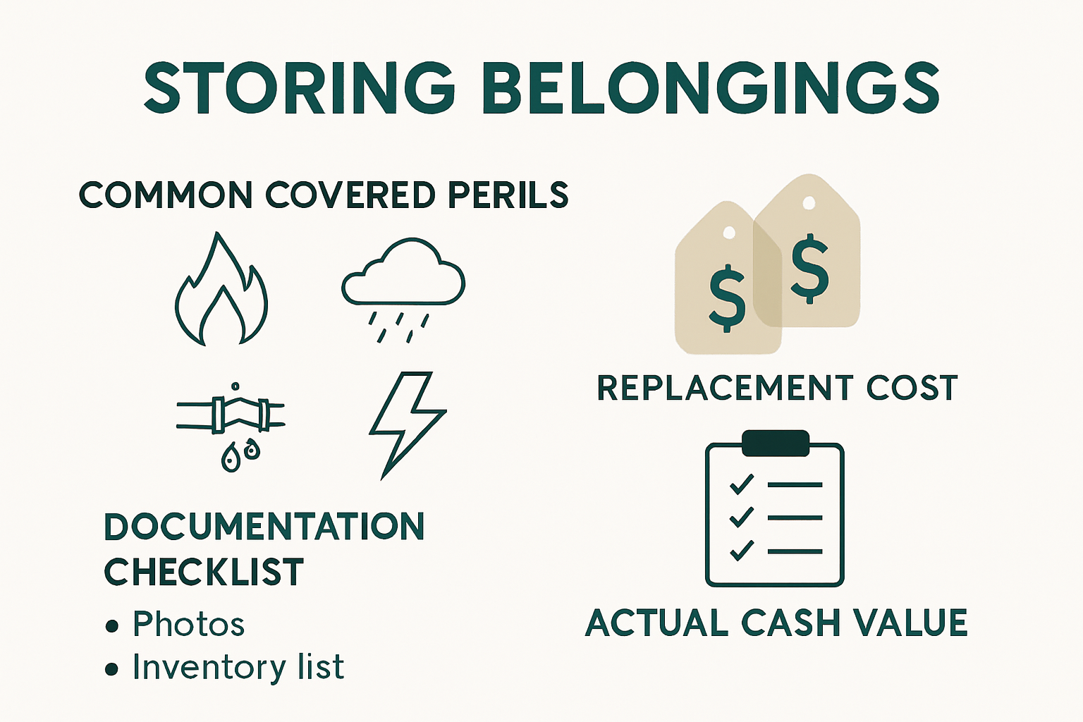 Coverage, value methods, and claim prep infographic