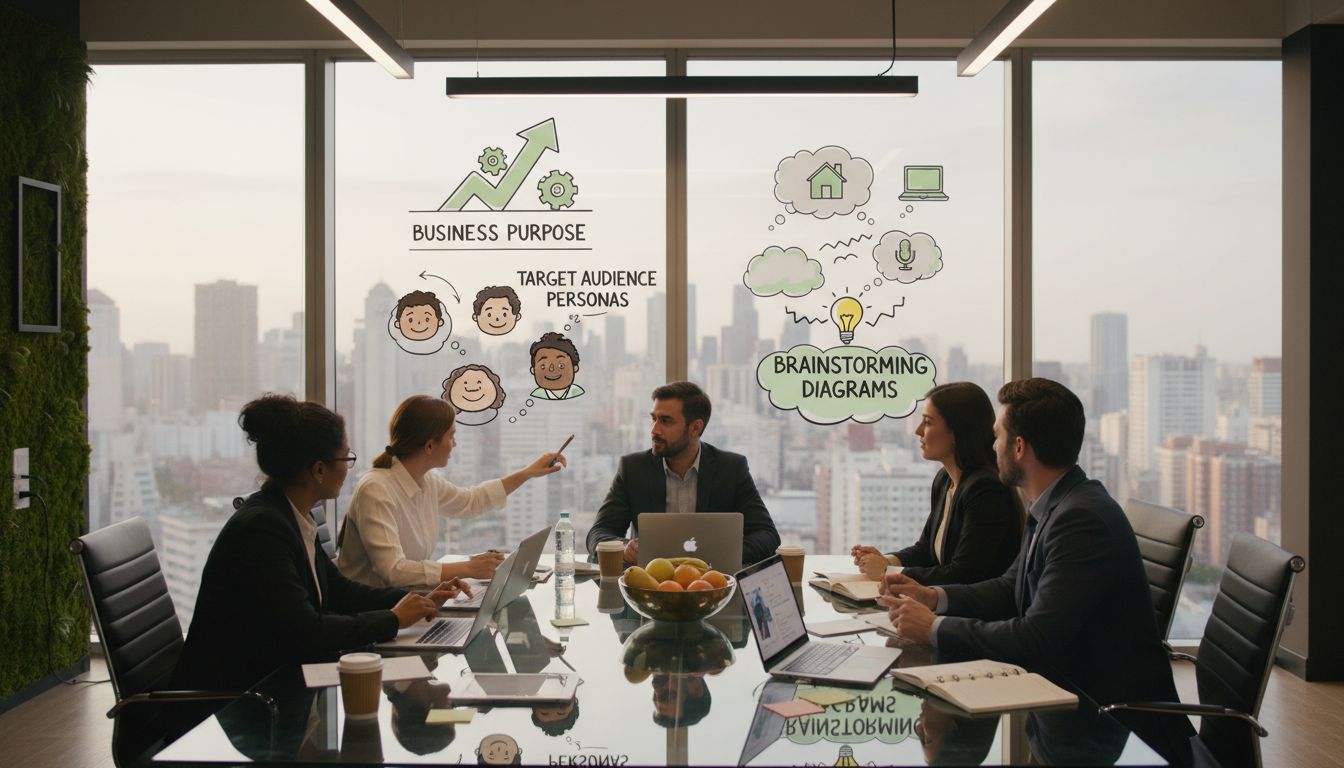new founders strategy meeting on business summary