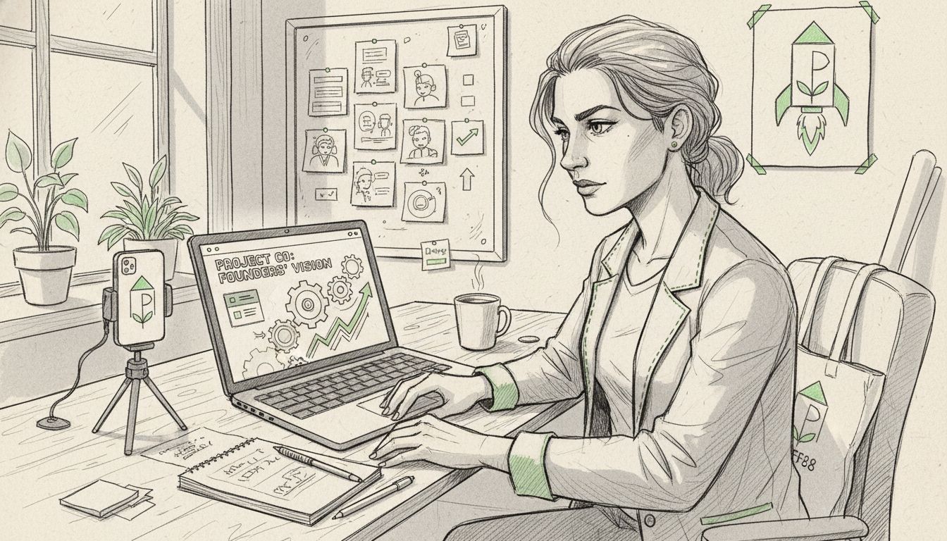 founder pitching idea