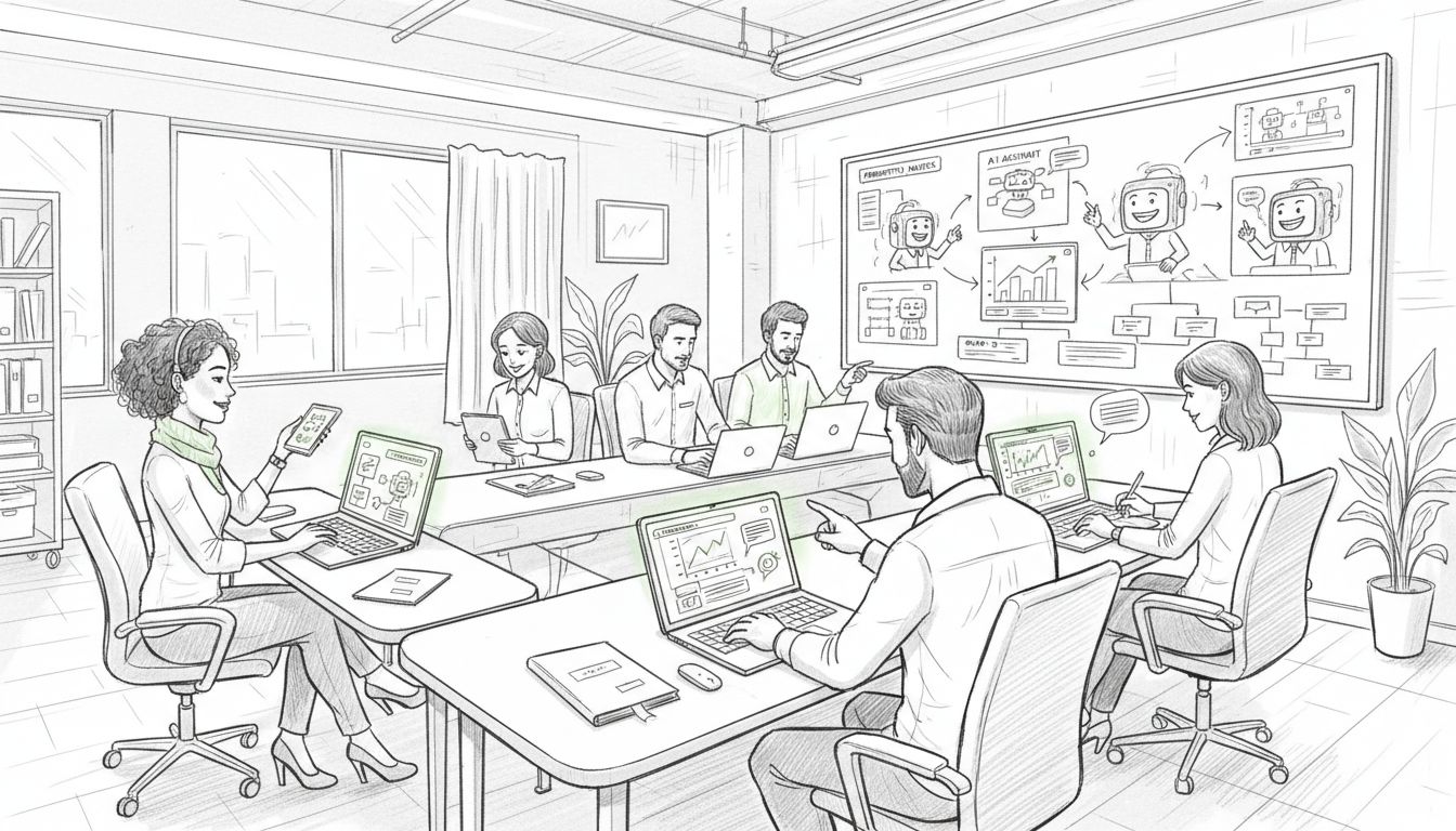 AI entrepreneur workspace