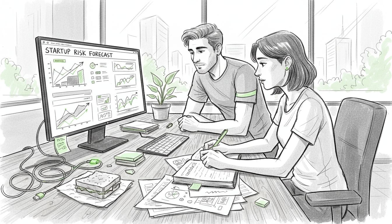 Team analyzing AI risk insights at desk