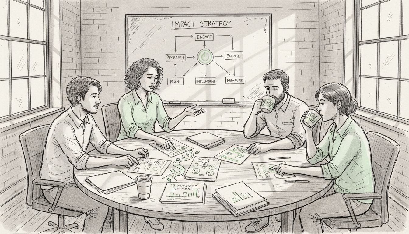 Team discusses social venture impact strategy