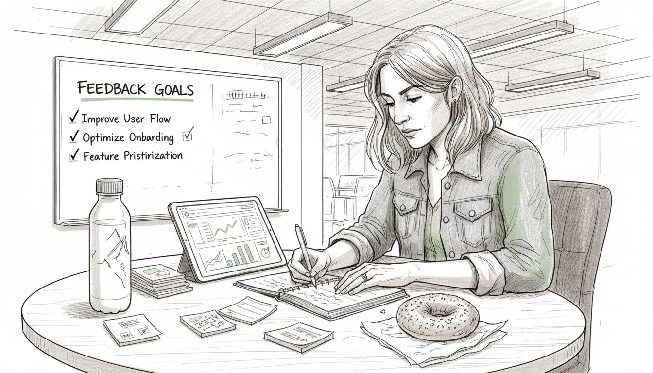 Founder planning actions with AI feedback