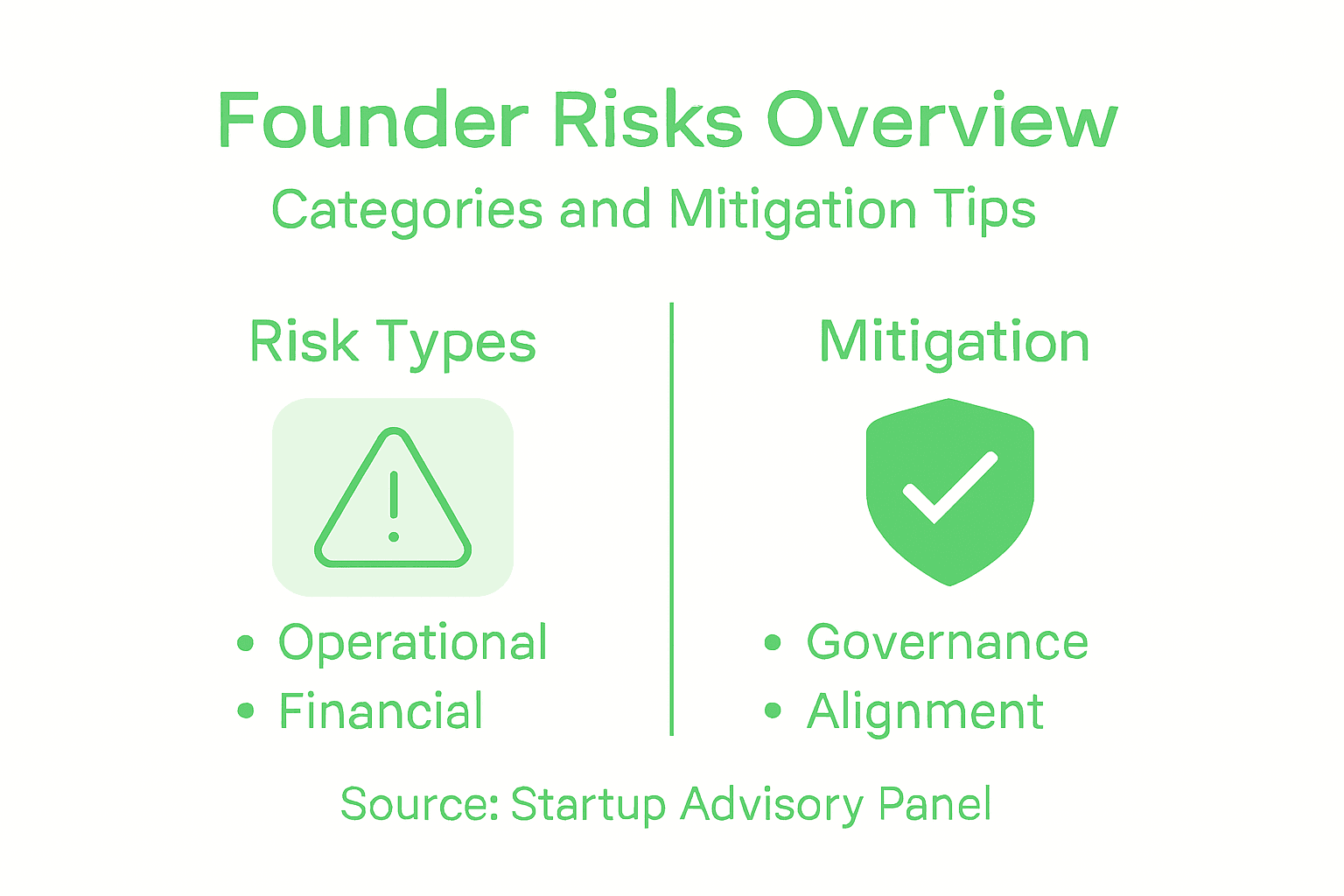 Infographic showing risk types and mitigation