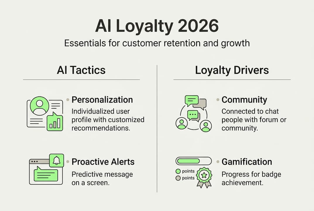 Infographic AI loyalty strategies essentials 2026