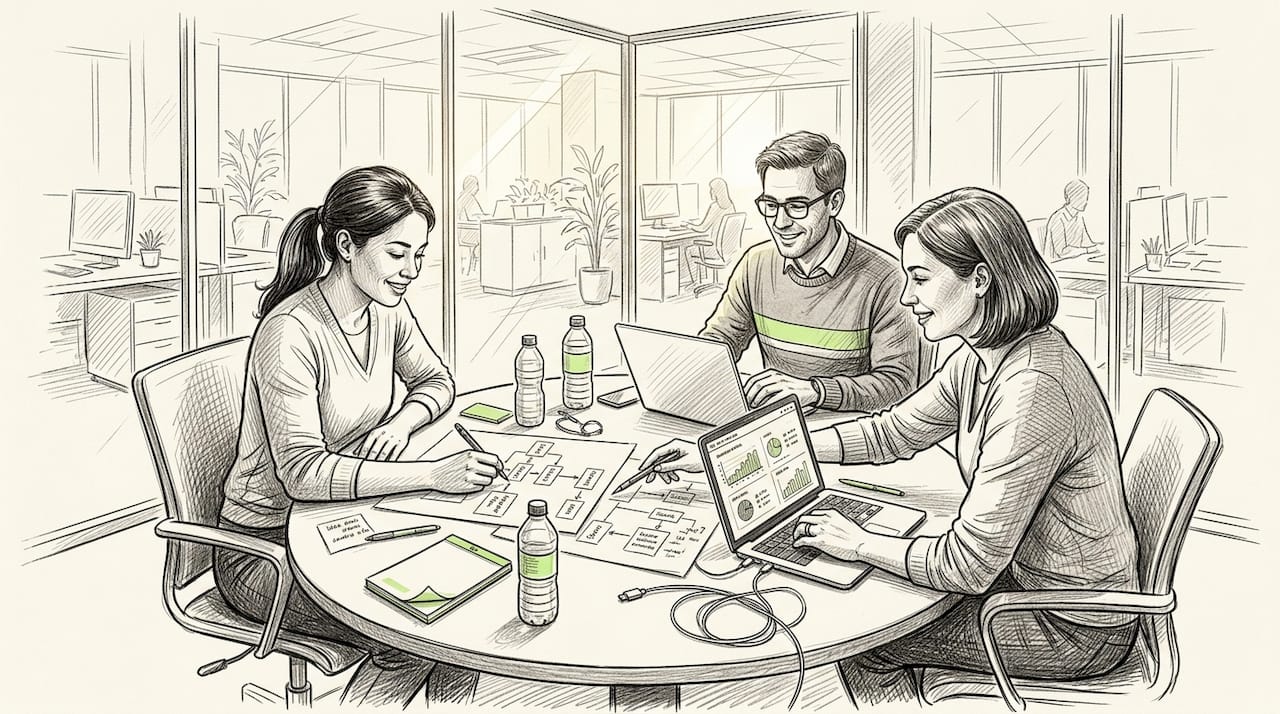 Team mapping AI pain point solutions