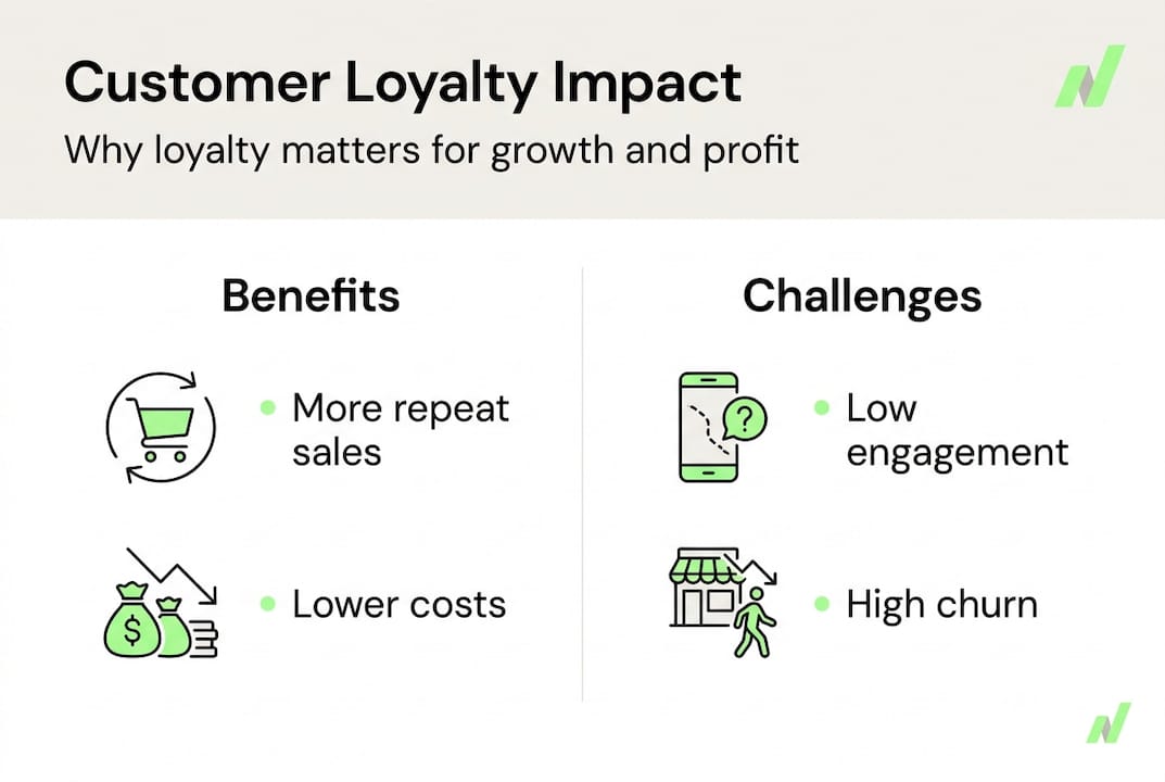 Infographic on loyalty’s effect on business growth