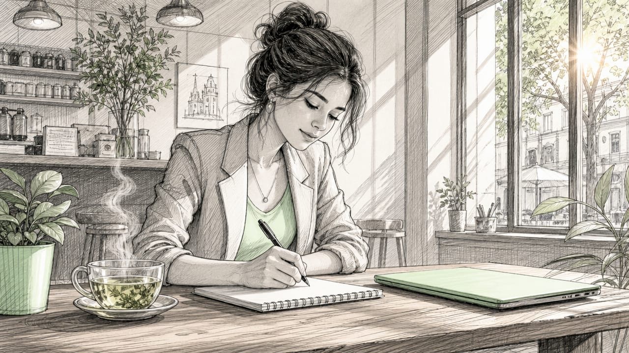 Entrepreneur writing problem statement notes
