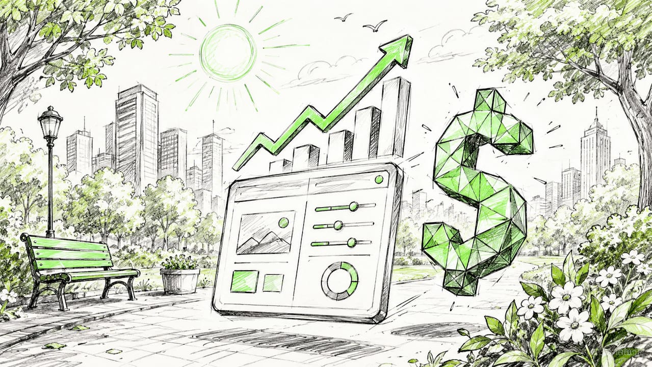 Cartoon icons symbolizing UX business ROI