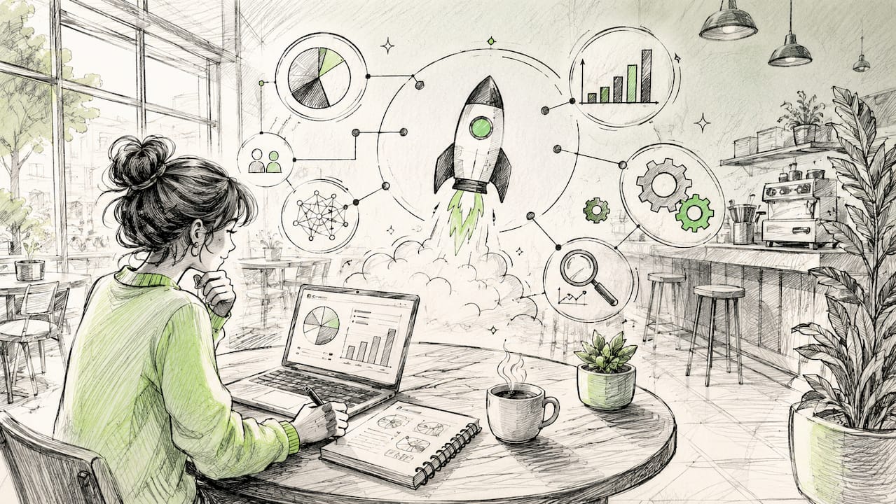 Symbolic illustration of AI marketing analytics tools