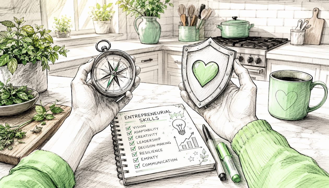 Cartoon hands showing entrepreneurial skills props