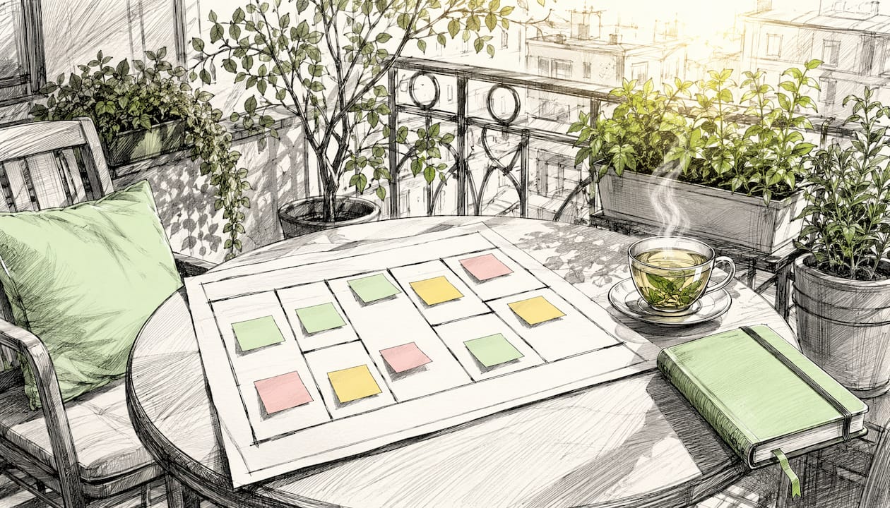 Stylized Lean Canvas workshop setup