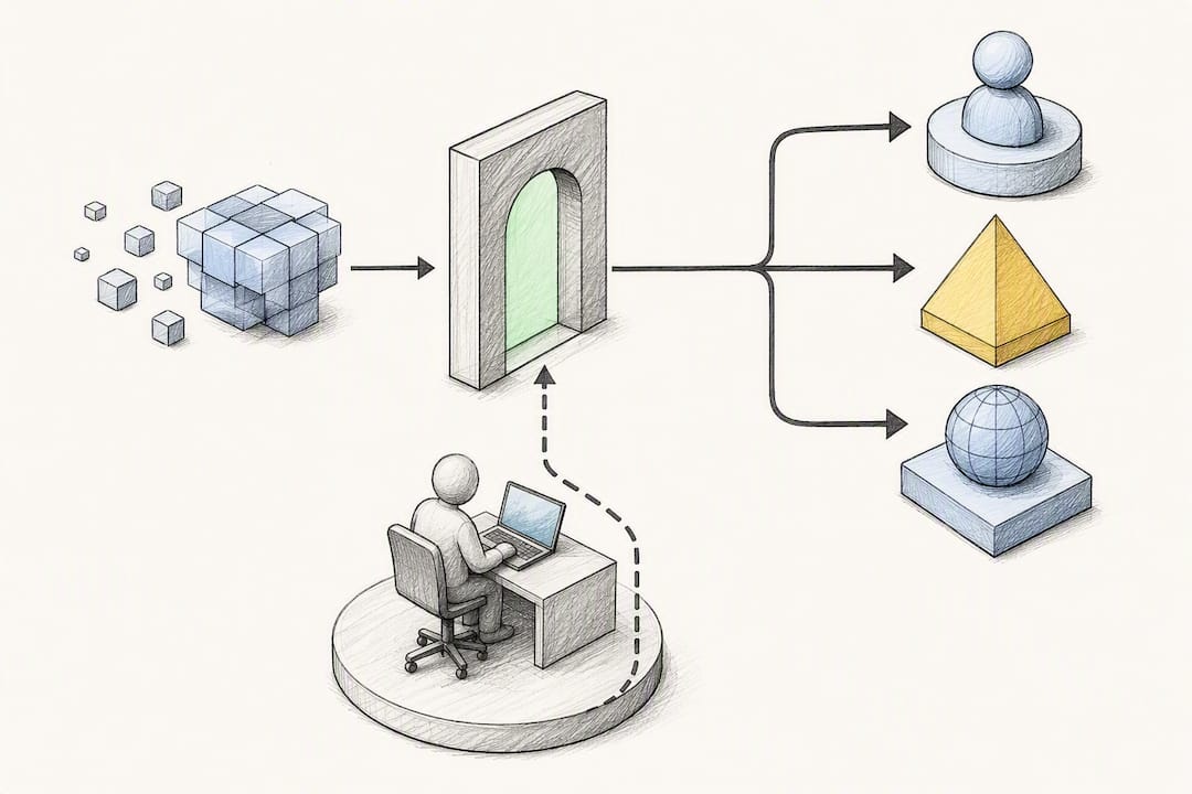 AI output passing through human approval gate