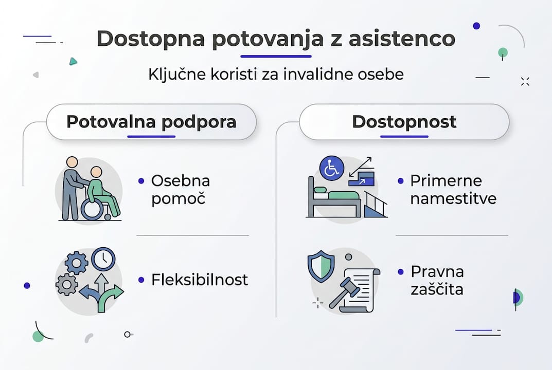 Infografika o pristupačnim putovanjima za osobe s invaliditetom