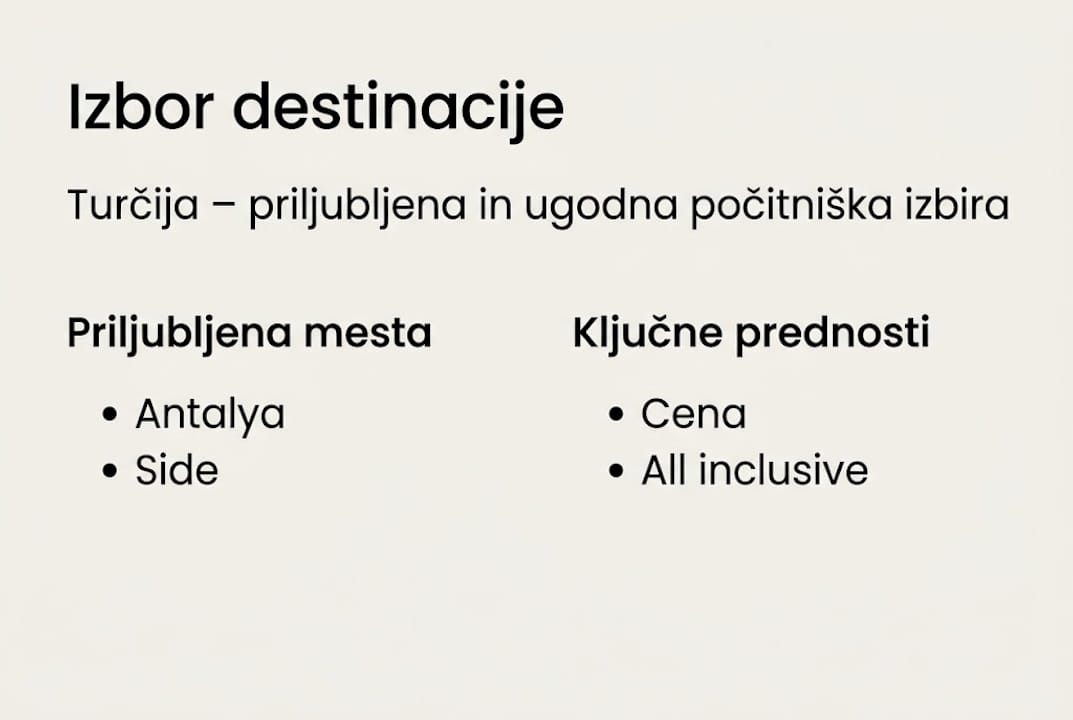 Infografika: aktualni trendi in prednosti Turčije