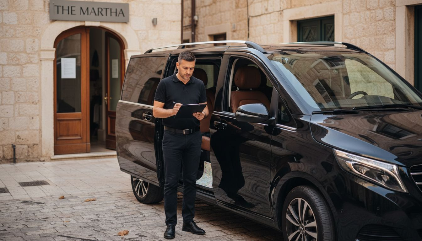 Private driver and luxury van in Croatia hotel